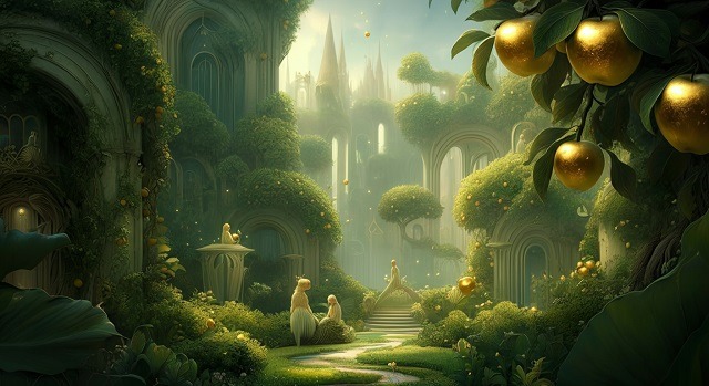 Las Hespérides: el jardín sagrado de manzanas doradas en la mitología griega - Sendas del viento